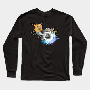 wheel of steel and colour Long Sleeve T-Shirt